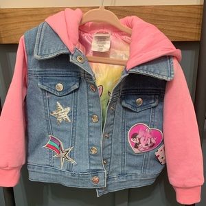 Minnie Mouse toddler girl denim jacket 3T with ears